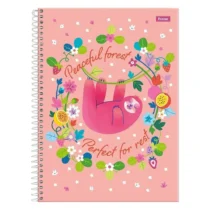 Caderno Espiral Amazzu rose 10 Mat C/ 160 Fls. - Foroni