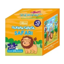 Quebra Cabeça Safari 24 Peças. - Tilibra (+3)