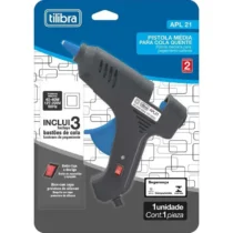 Pistola De Cola Quente Média Bivolt 60 W C/3 Bastões. - Tilibra