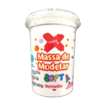 Massa De Modelar Soft Vermelho  500 g - Make+