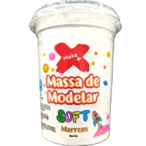 Massa De Modelar Soft Marrom 500 g - Make+