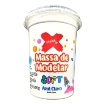 Massa De Modelar Soft Azul Claro 500 g - Make+