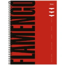 Caderno Espiral Do Flamengo Vermelho C/80 Fls. - Foroni
