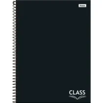 Caderno Espiral Class Preto 10 Mat C/ 160 Fls. - Foroni
