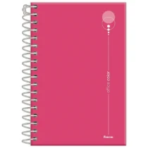 Caderno peq.Office Color Rosa C/160 Fls. - Foroni