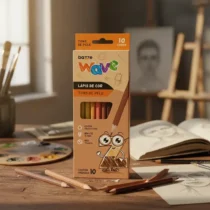 Lápis de Cor Wave Tons de Pele C/10 UN. - Bazze