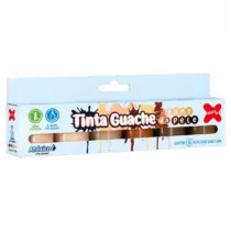 Tinta Guache Tons De Pele C/ 6 Cores - Make+