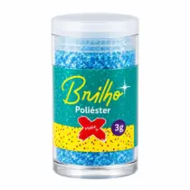 Pote De Glitter Poliéster Azul 3 G Un. - Make+