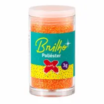 Pote De Glitter Poliéster Laranja 3 G Un. - Make+