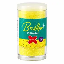 Pote De Glitter Poliéster Amarelo 3 G Un. - Make+