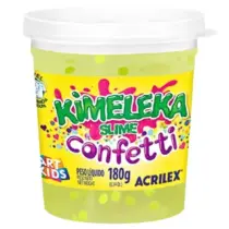 Kimeleca Confetti Bolinhas Amarelas C/ 180g. - Acrilex