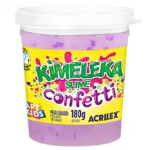 Kimeleca Confetti Estrelinhas Roxa C/ 180g. - Acrilex