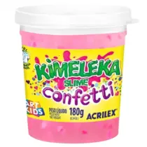 Kimeleca Confetti Coração Rosa C/ 180g. - Acrilex