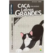 Caça Palavras Letras Grandes 1032 Médio C/ 96 Páginas. - Brasileitura