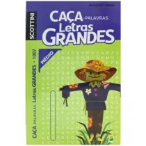 Caça Palavras Letras Grandes 1007 Médio C/ 96 Páginas. - Brasileitura