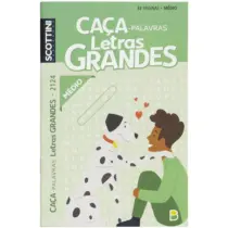 Caça Palavras Letras Grandes 2124 Médio C/32 Fls. - Brasileitura