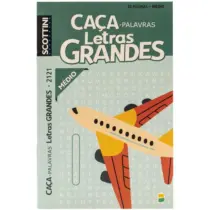 Caça Palavras Letras Grandes 2121 Médio C/32 Fls. - Brasileitura