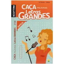 Caça Palavras Letras Grandes 2130 Difícil C/32 Fls. - Brasileitura