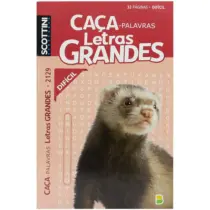 Caça Palavras Letras Grandes 2129 Difícil C/32 Fls. - Brasileitura